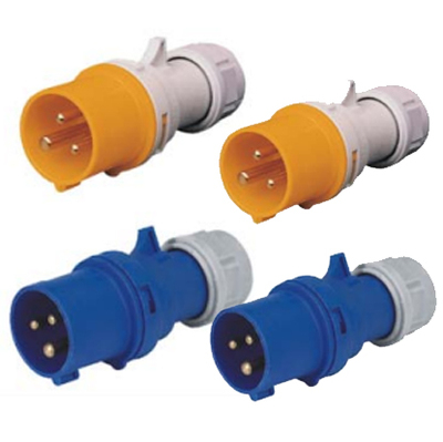 Industrial plug and socket